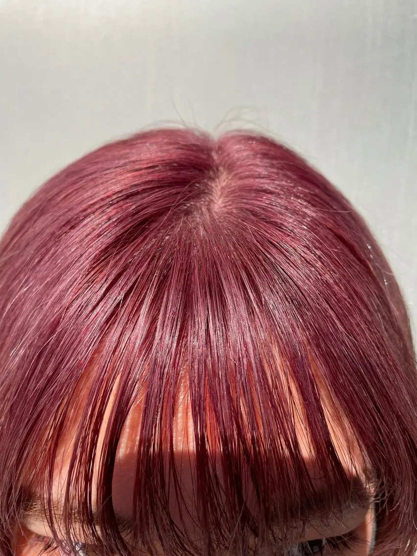 ショート カラー ブリーチ ラベンダーカラー ラベンダーピンク ピンクカラー パーマウルフショート 濱田匠のヘアスタイル