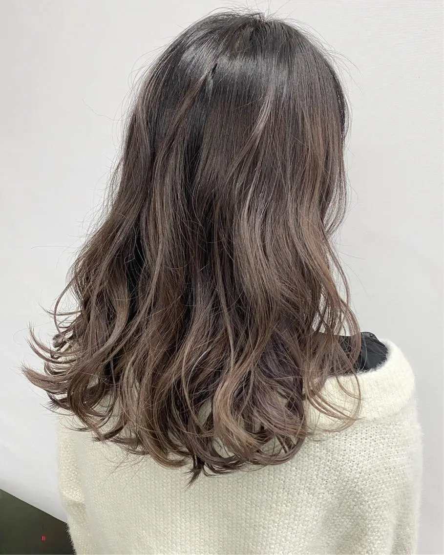 ロング カラー ヘアアレンジ アディクシーカラー 透明感カラー 【公式】amble luxe池袋東口🩷のヘアスタイル