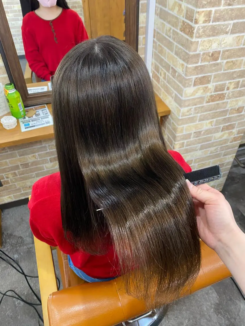 ロング カット トリートメント 美髪ヘア 🤍erikaのヘアスタイル