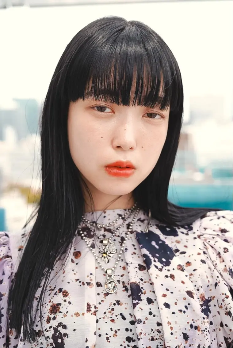 セミロング カラー パーマ ヘアアレンジ メンズ キッズ ネイル マツエク・マツパ アイブロウ 黒髪 ストレートパーマ tatsumi/ボブ ウルフ/レイヤーのヘアスタイル