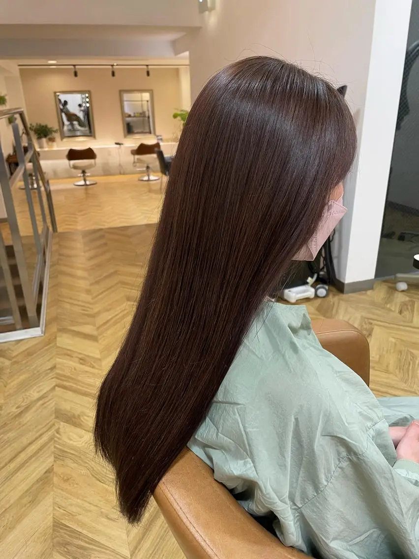 ロング カラー ベージュカラー 後藤 澪のヘアスタイル