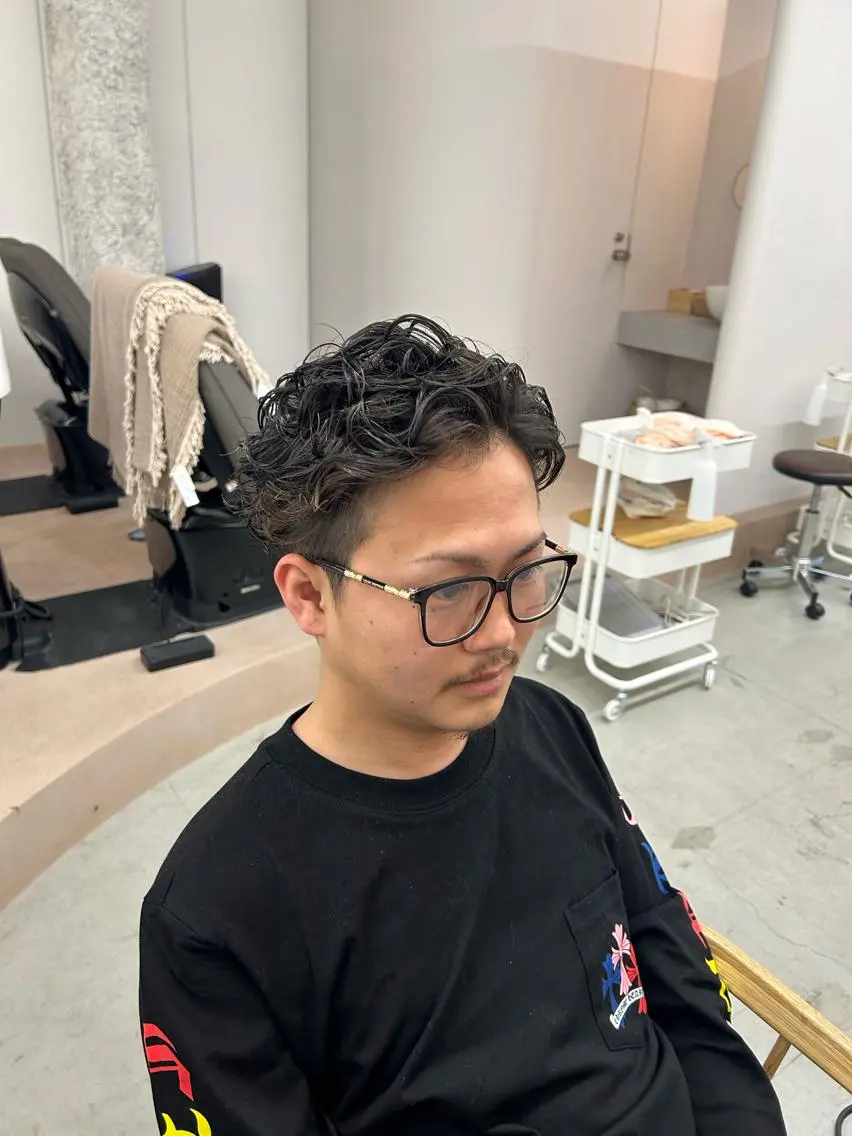 パーマ メンズ カット パーマ 名古屋/久屋大通 /不破新のヘアスタイル