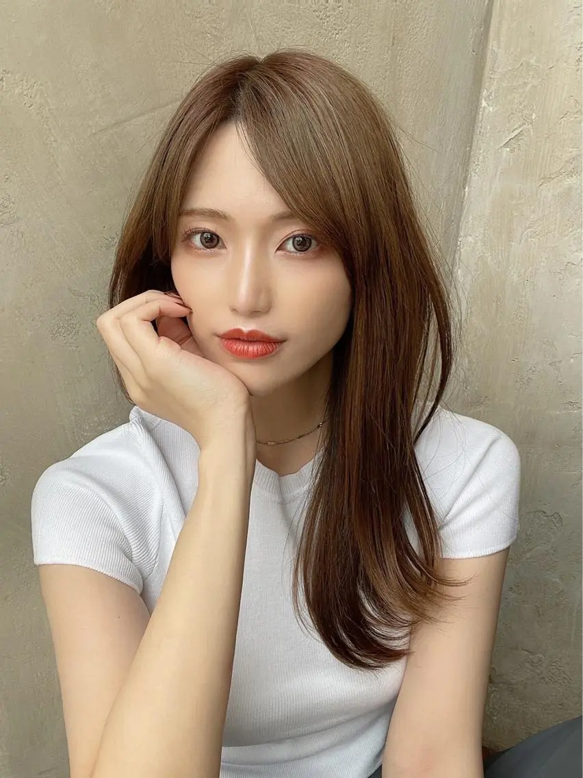 セミロング カット ヘアカラー トリートメント モテ髪🤍こなれヘア 藤山裕大のヘアスタイル