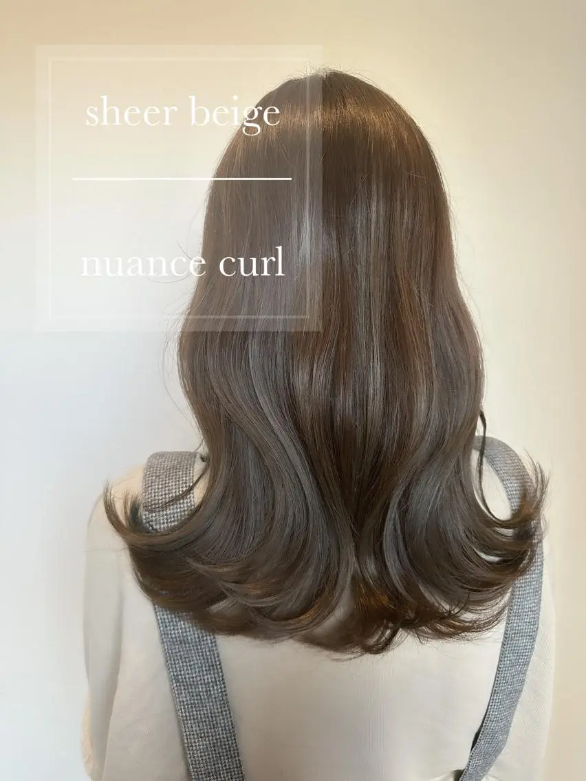 セミロング カラー ヘアアレンジ topstylist 芳賀みなみのヘアスタイル