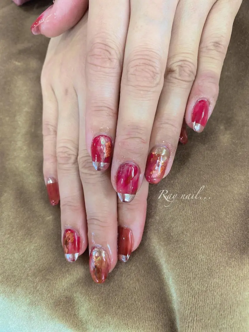 ネイル ニュアンスネイル nailsalon ∞ ﾐｶﾅﾙ ∞のネイルデザイン