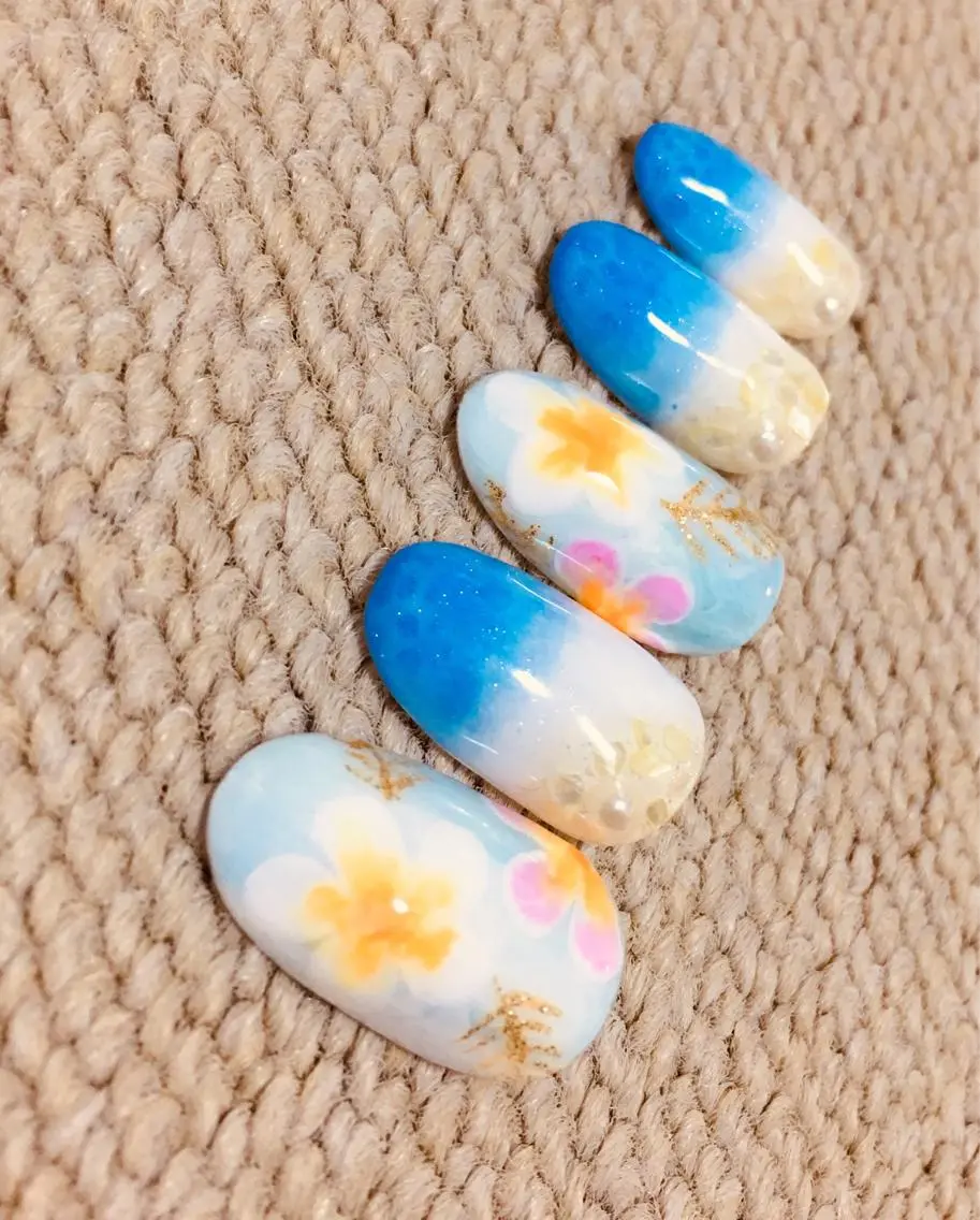 ネイル 夏ネイル 東大阪/ ROBED nail salonのネイルデザイン