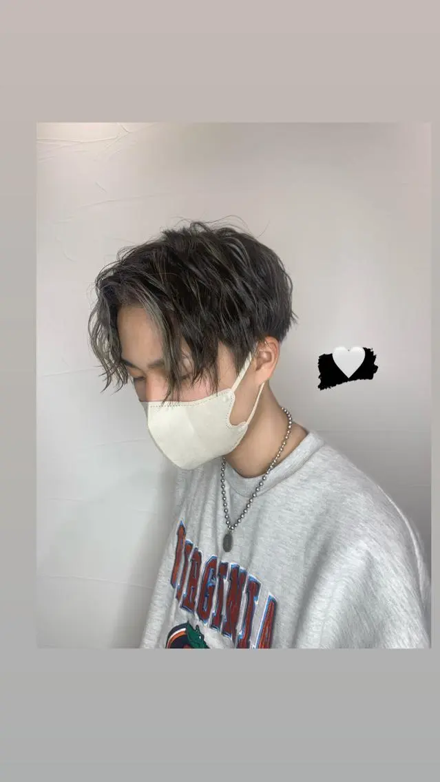 ショート メンズ ミストバング ヘアカラー ハイトーン職人💗 松本輝美のヘアスタイル