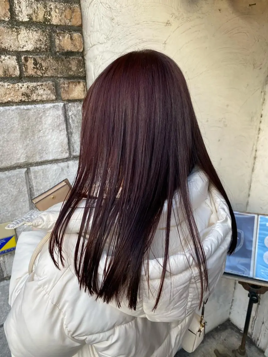セミロング カラー お任せヘア☘️☘️ 及川渚のヘアスタイル