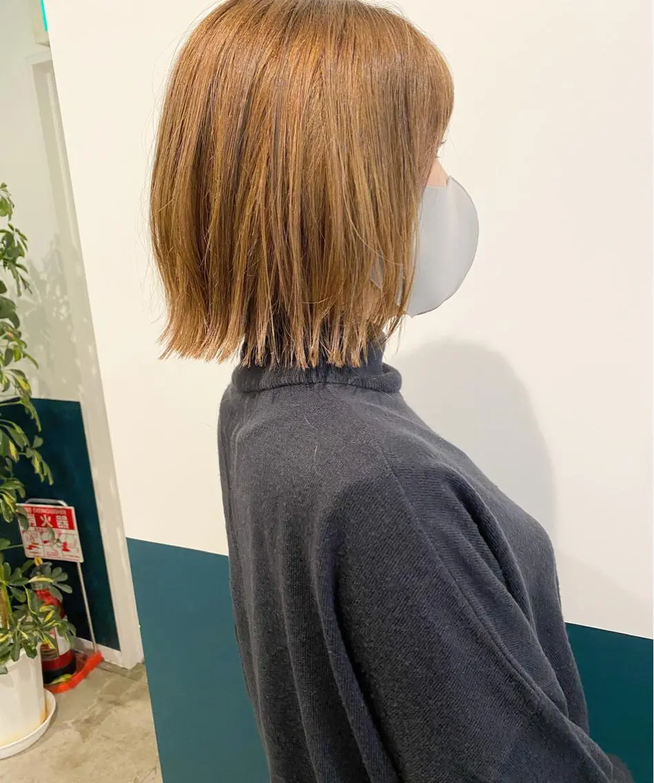 ショート ボブ カット ヘアカラー トリートメント 武内 凌 TELAHAIRのヘアスタイル