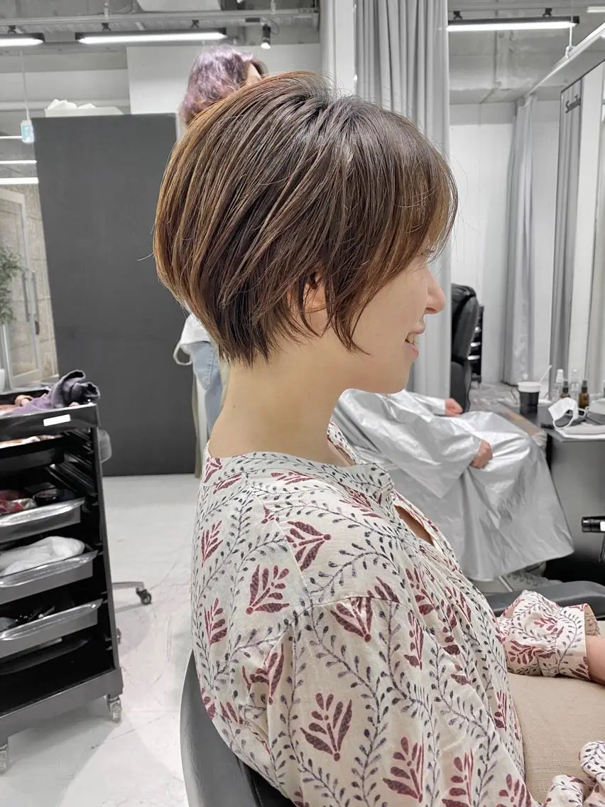 ショート カラー ショートヘア 似合わせ専門美容師 なかじまのヘアスタイル