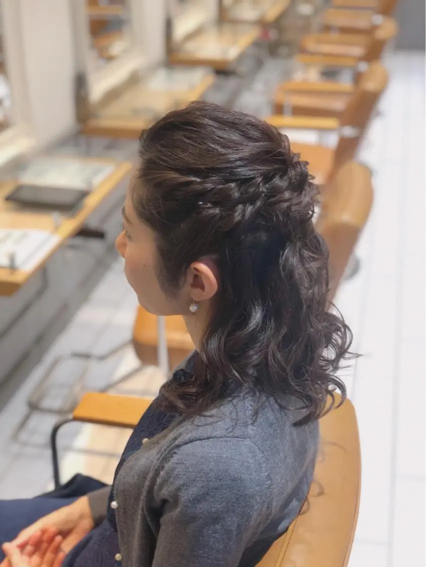 ミディアム ボブ ヘアセット MeL 横浜/ ＭＩＨＯのヘアスタイル