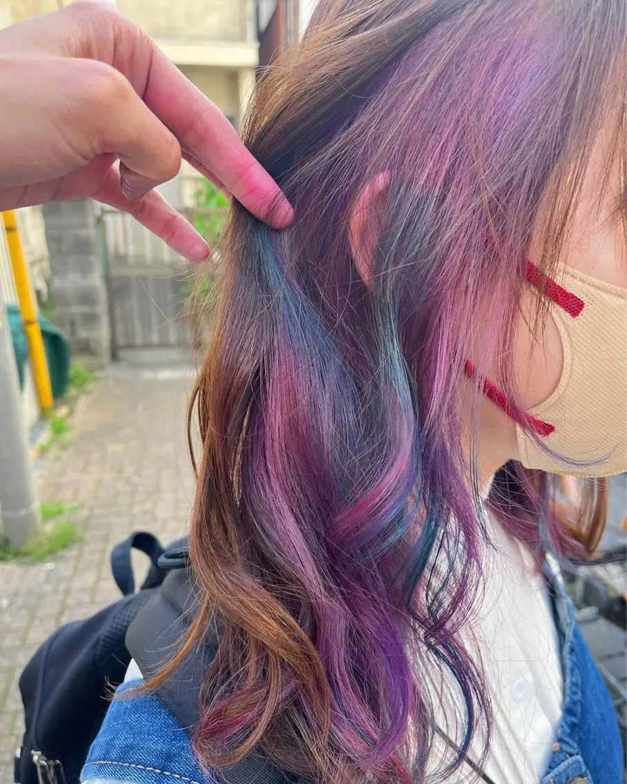 セミロング カラー ショートボブ アッシュ バレイヤージュ ミストバング ベージュカラー カット ヘアカラー トリートメント 原宿サロン代表 デザインカラー伊藤卓のヘアスタイル