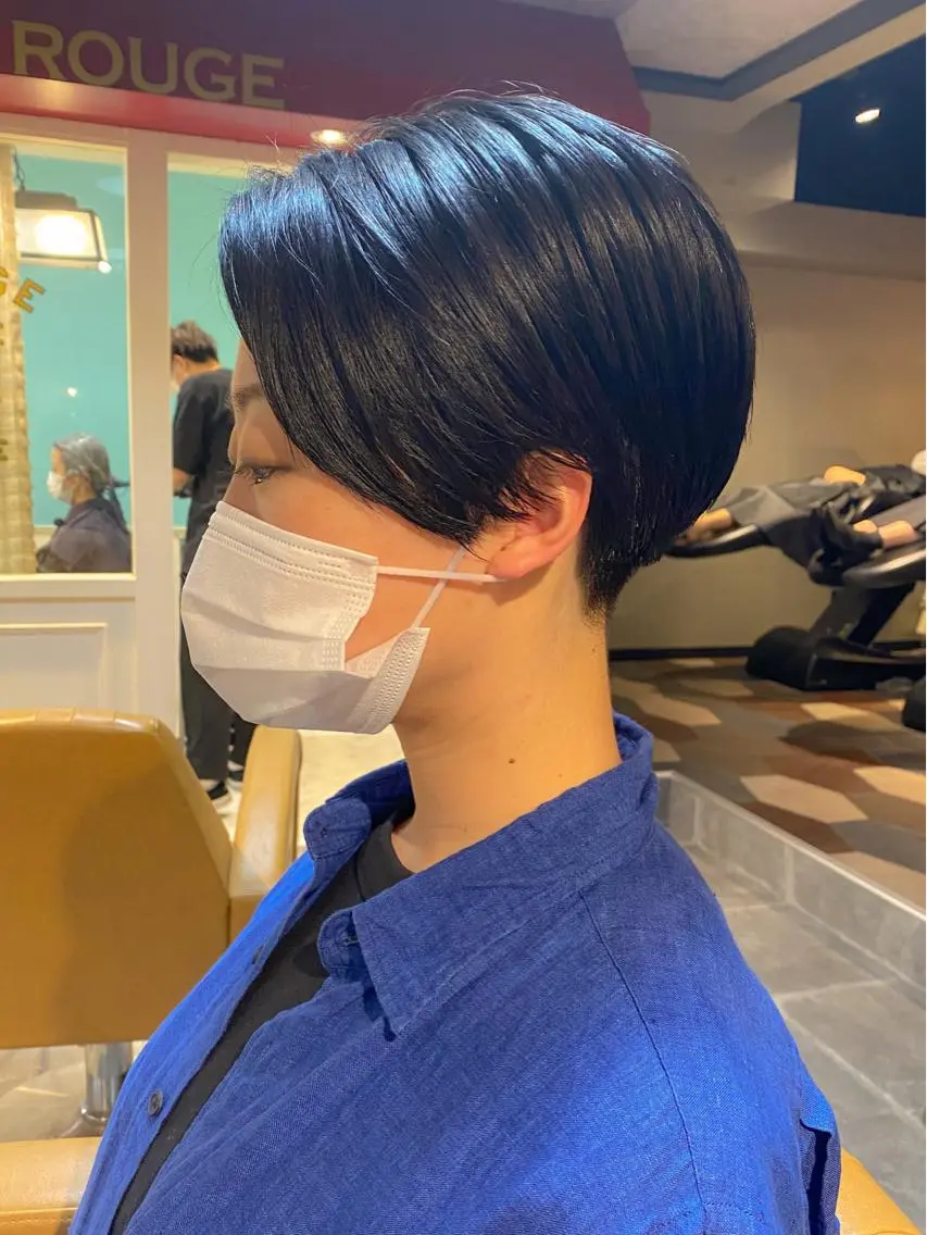 ショート カット ヘアカラー トリートメント Lond re Maison.原宿のヘアスタイル