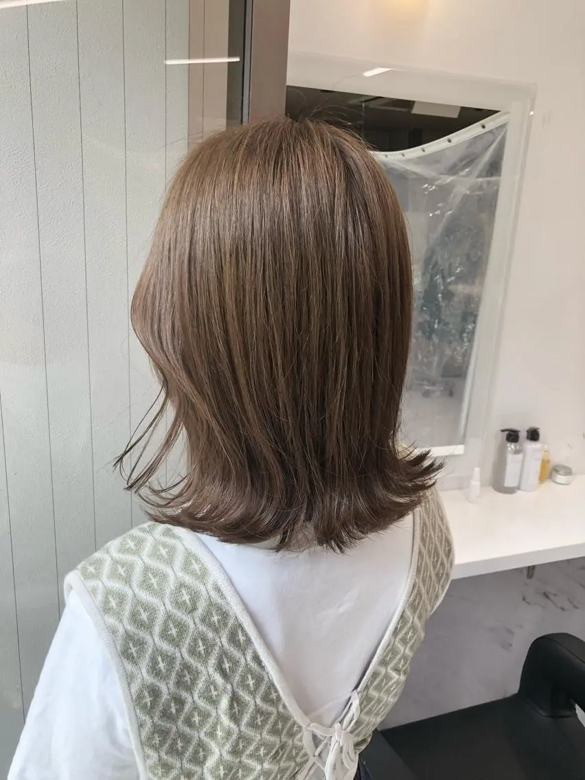 ショート カラー パーマ ヘアアレンジ メンズ キッズ ネイル マツエク・マツパ 上品＆韓国風 🥀海心🥀のヘアスタイル