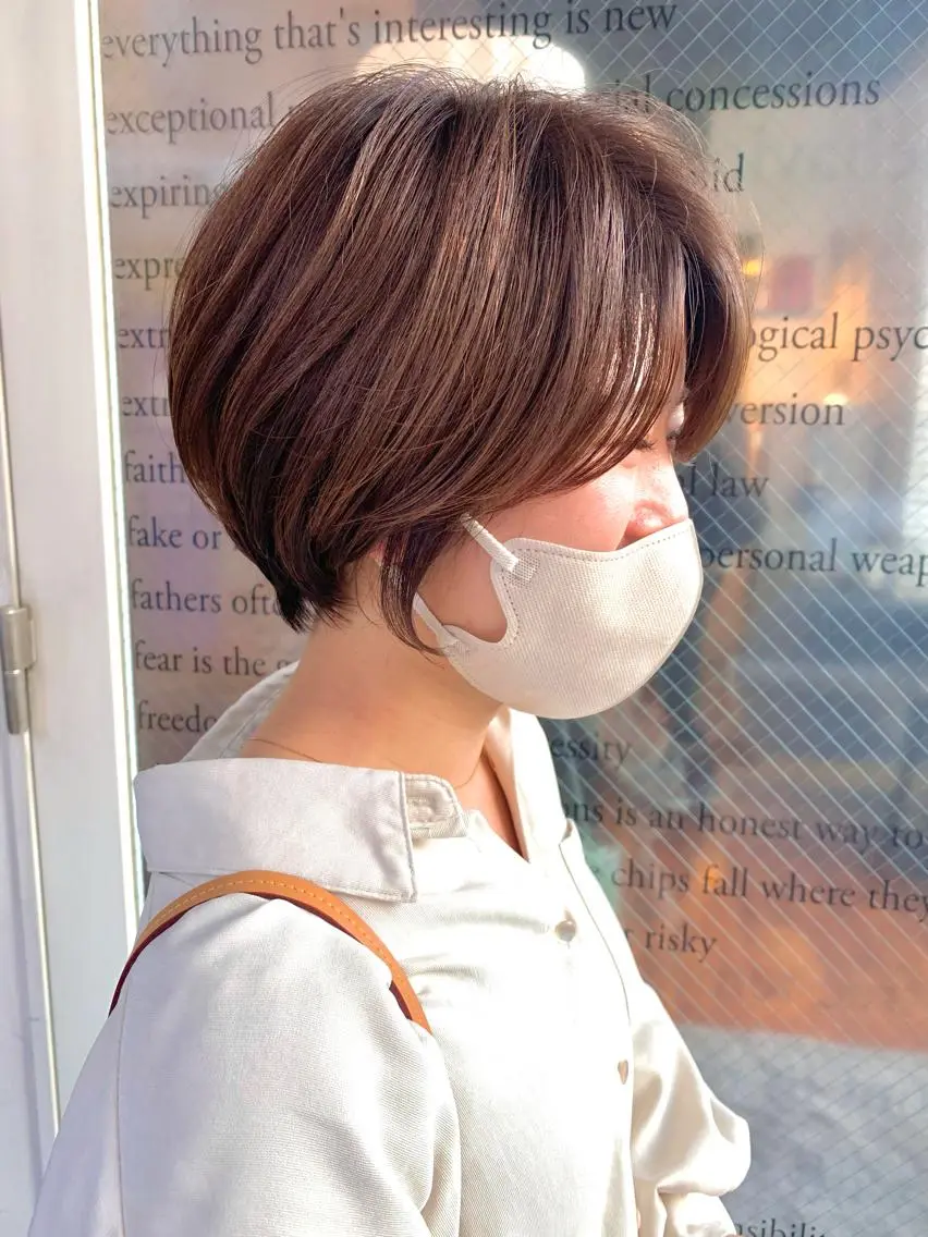 ショート カラー ショートヘア カット パーマ 園冬稀/メンズカット /メンズパーマのヘアスタイル