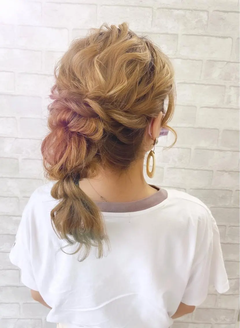 ヘアアレンジ ヘアセット ヘアセットサロン ココのヘアスタイル