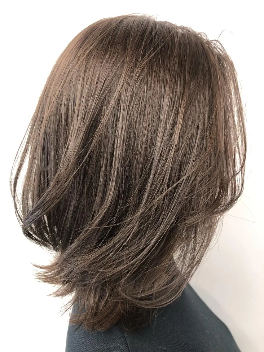 ミディアム カラー イルミナカラー ウルフカット 代表 YUKI ☆のヘアスタイル