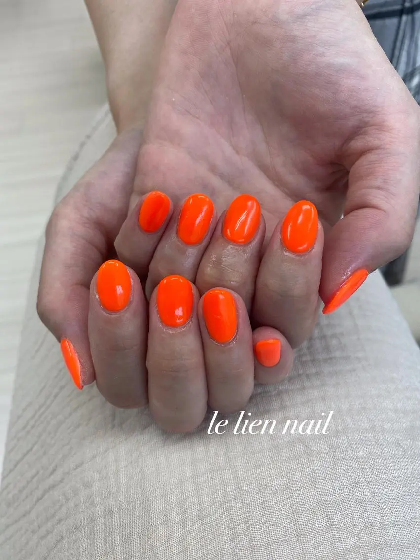ネイル ワンカラーネイル le lien nailのネイルデザイン