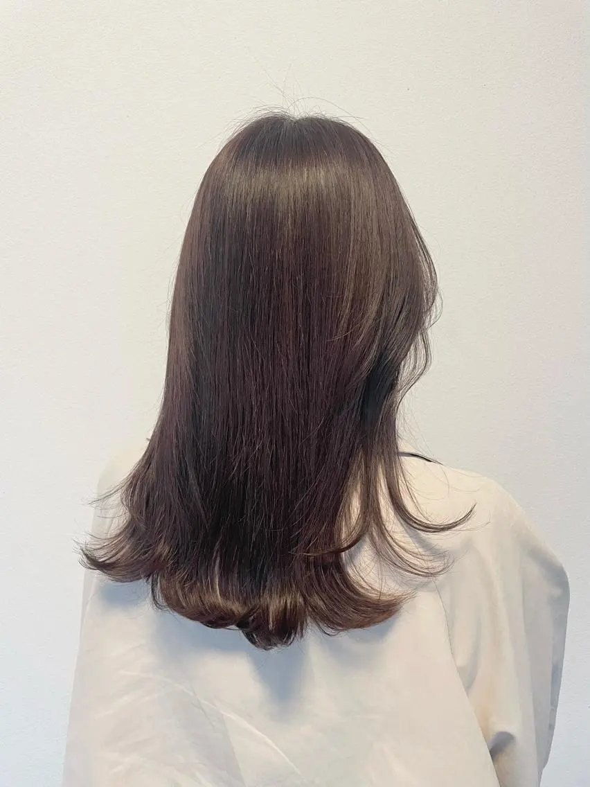 セミロング カラー GPIP 近藤沙樹のヘアスタイル