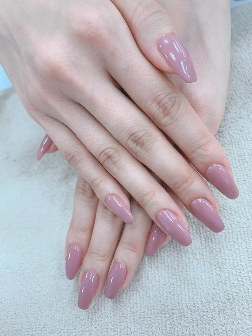 ネイル ワンカラーネイル ピンク 春ネイル Bianca KIKUTIHARAのネイルデザイン