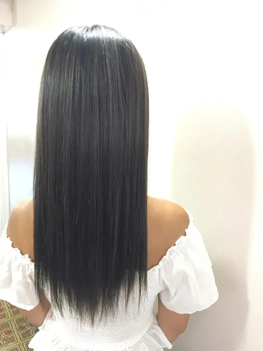 ロング カラー 透明感カラー ハイライトカラー ハイライト カット ヘアカラー IwAsh大和駅前店 河野亜里香のヘアスタイル