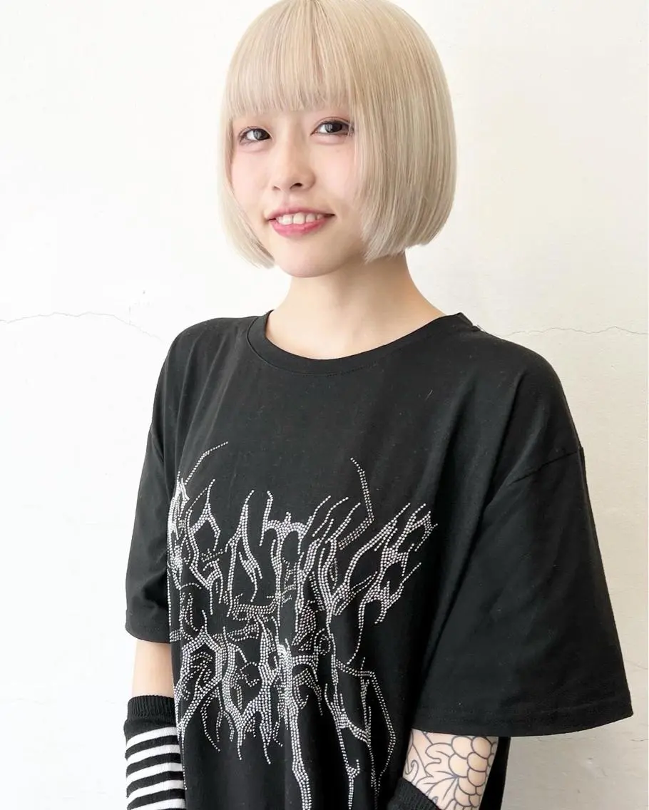 ショート カラー カット ヘアカラー トリートメント HARU//原宿🤍 リピート率NO.1のヘアスタイル