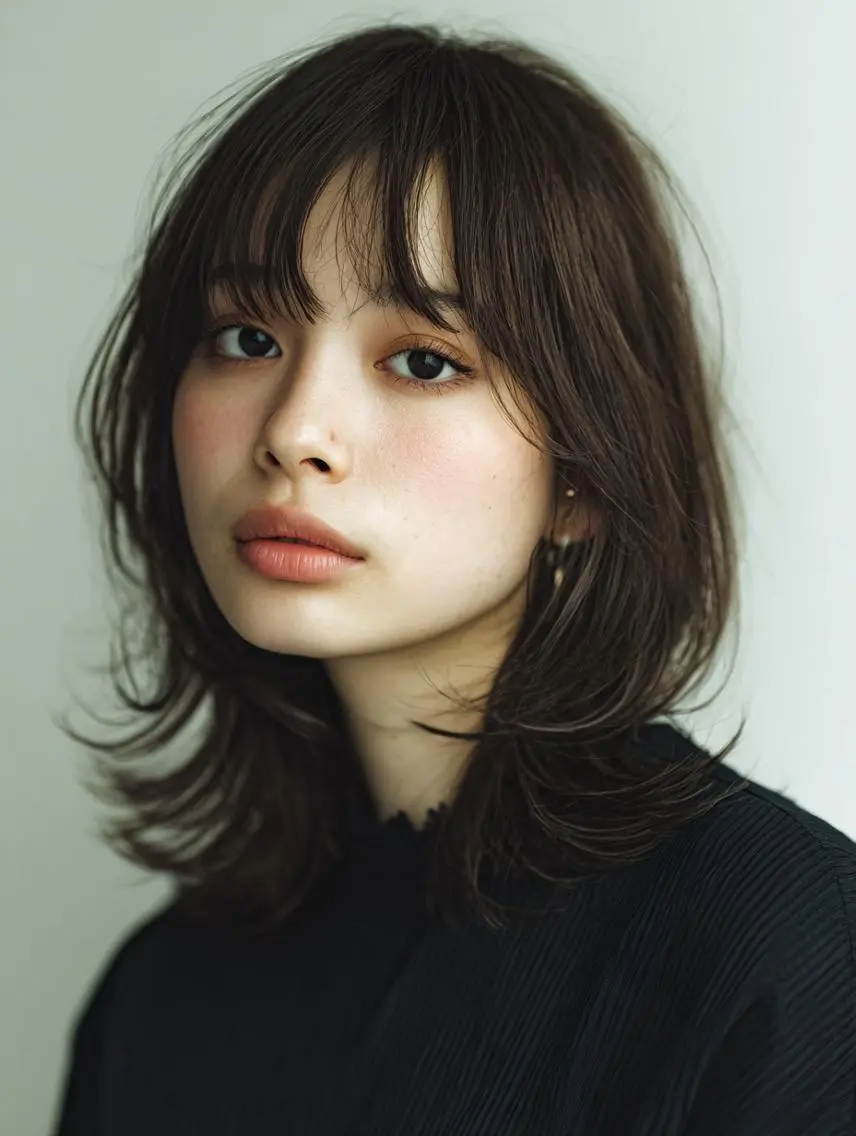 ミディアム 🍒暖色×ハイトーン ×デザイン✨まなりのヘアスタイル