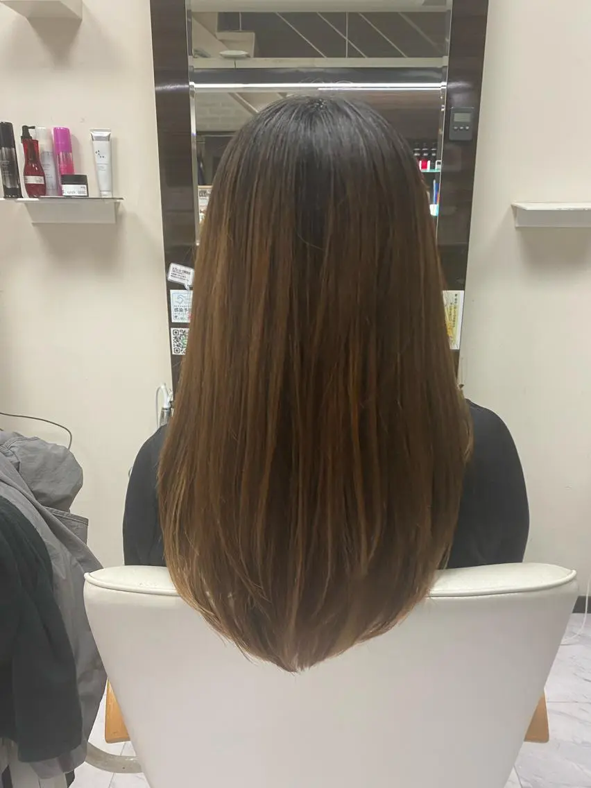 ロング レイヤーカット シャギー 目黒 碧人のヘアスタイル