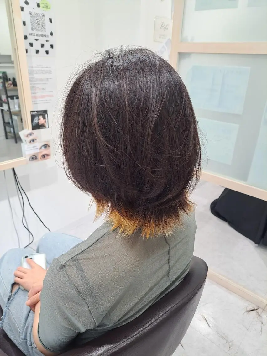 ミディアム 髪質改善 似合わせカット トリートメント MEGU🌺髪質改善 サロン【HACO】のヘアスタイル