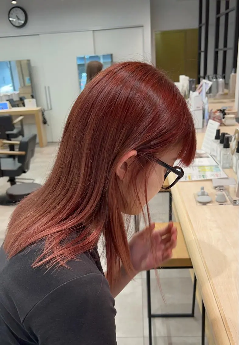 セミロング カラー ヘアカラー トリートメント 🌞レイヤー×カラー 前川那津美🌞のヘアスタイル