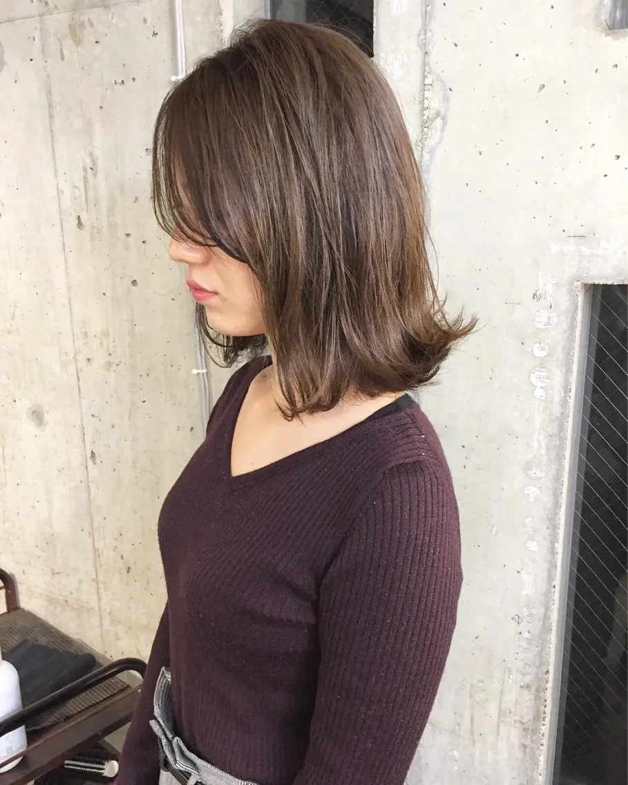 ショート カラー パーマ ヘアアレンジ メンズ キッズ ネイル マツエク・マツパ グレージュ オフィスネイル 顔まわりレイヤー× 韓国ヘアオタベシンヤのヘアスタイル