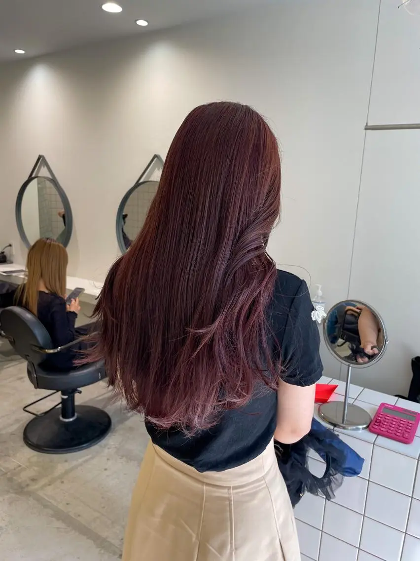 ロング カラー Koto🌿 ブリーチなしカラーのヘアスタイル