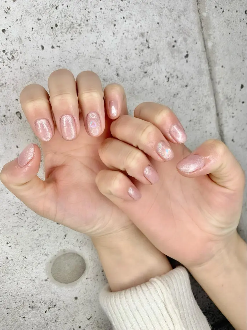 ネイル ハート 氷ネイル・うるうるネイル ハンドネイル Nail Salon Kのネイルデザイン