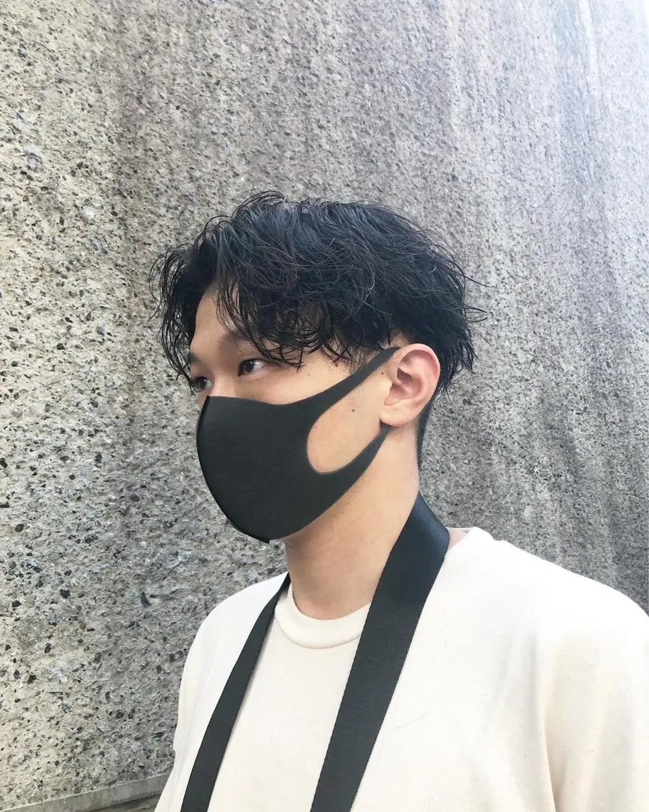 パーマ ヘアアレンジ メンズ センターパート メンズパーマ スパイラルパーマ カット パーマ トリートメント ヘアセット メンズ特化✂️栗原 侑也のヘアスタイル