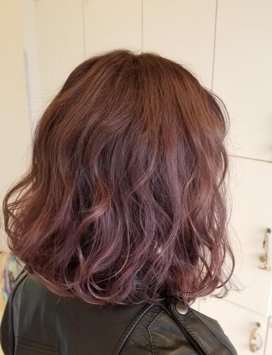 ミディアム ヘアカラー いのうえ ももかのヘアスタイル