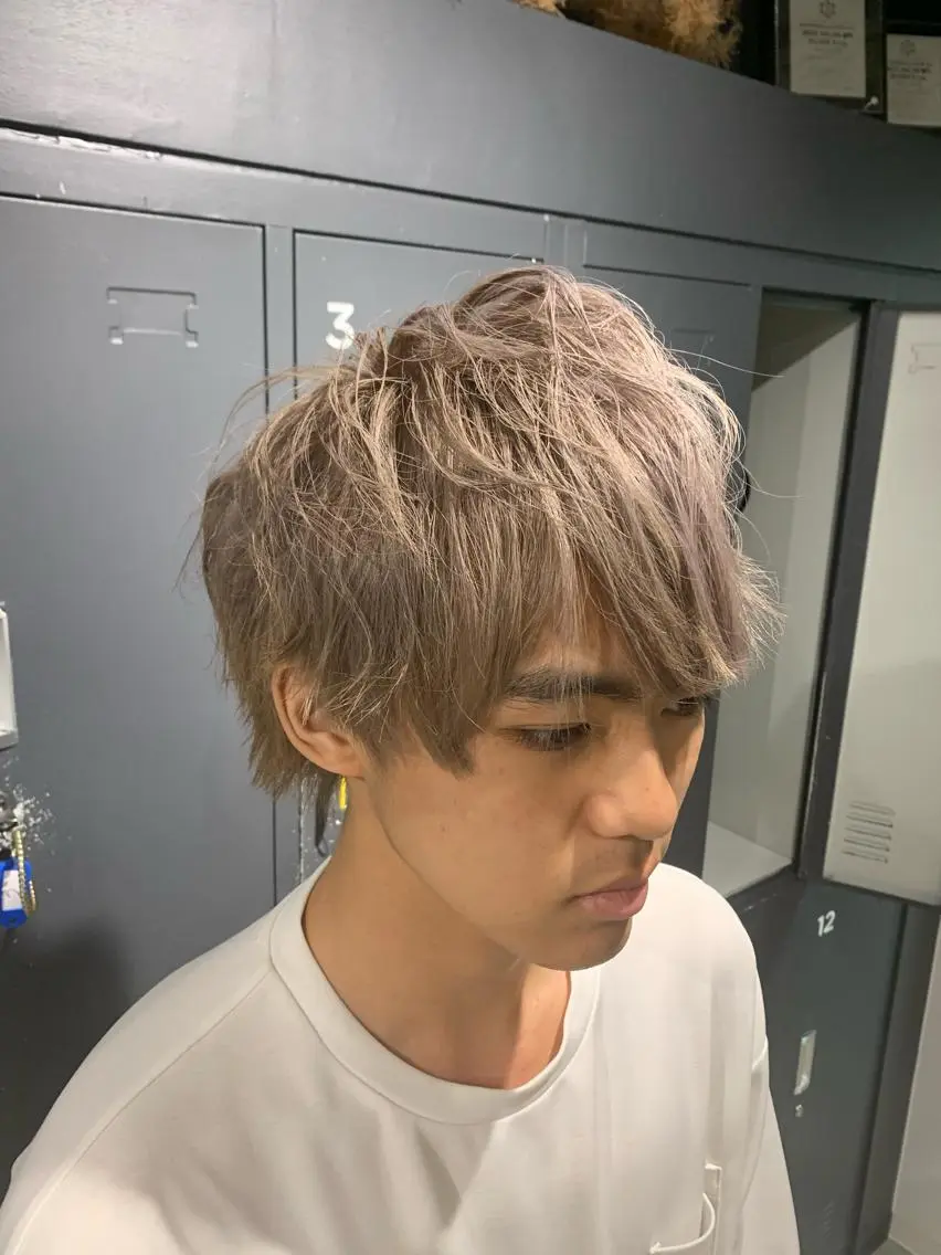ショート カラー メンズ ヘアカラー 園田 将士のヘアスタイル