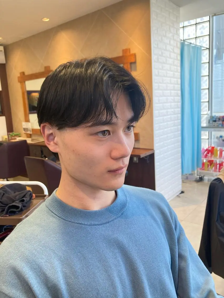 カラー メンズ ブラウンカラー カット トリートメント カットが上手い 💇♂🌸サク🌸のヘアスタイル