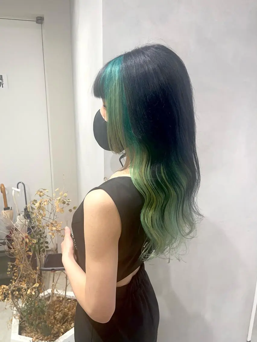 ロング カラー ヘアカラー トリートメント ヘアセット 🦋レイヤーカット ミドリカワ🦋のヘアスタイル