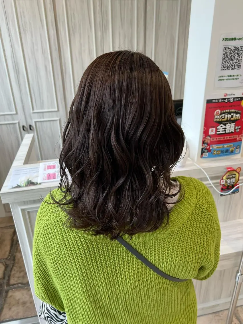 ミディアム カット ヘアカラー トリートメント 門脇 真生人のヘアスタイル
