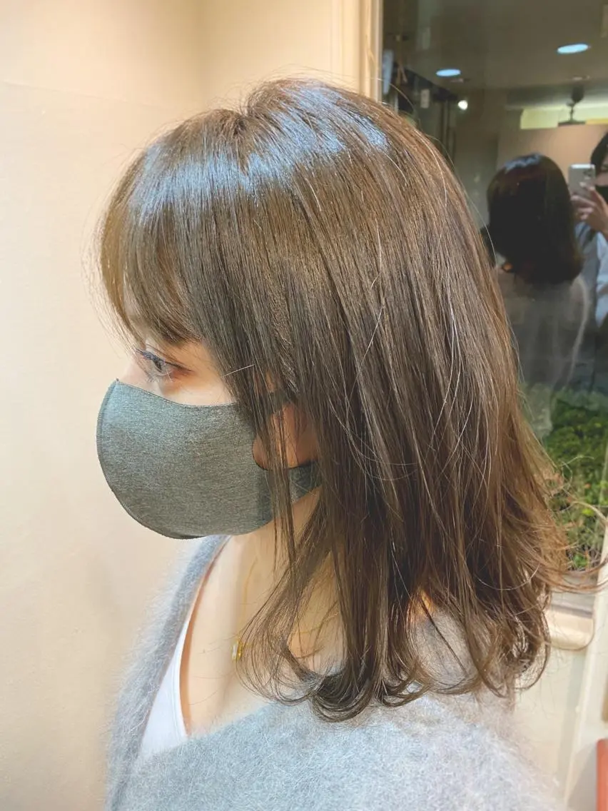 ロング カラー ツヤツヤ縮毛矯正 /美髪カラー 小山のヘアスタイル