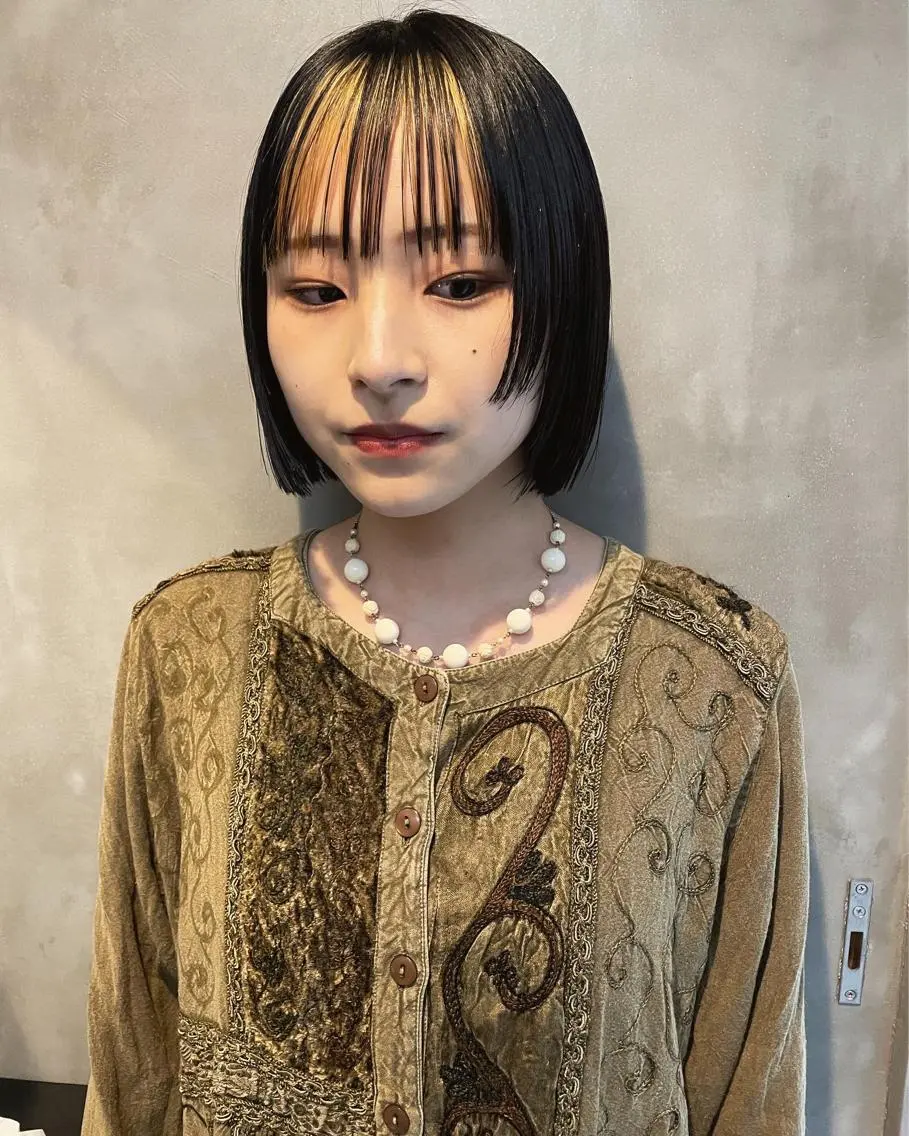 ショート カラー ボブ カット ヘアカラー トリートメント 👑ボブはお任せ ミヤノ👑のヘアスタイル