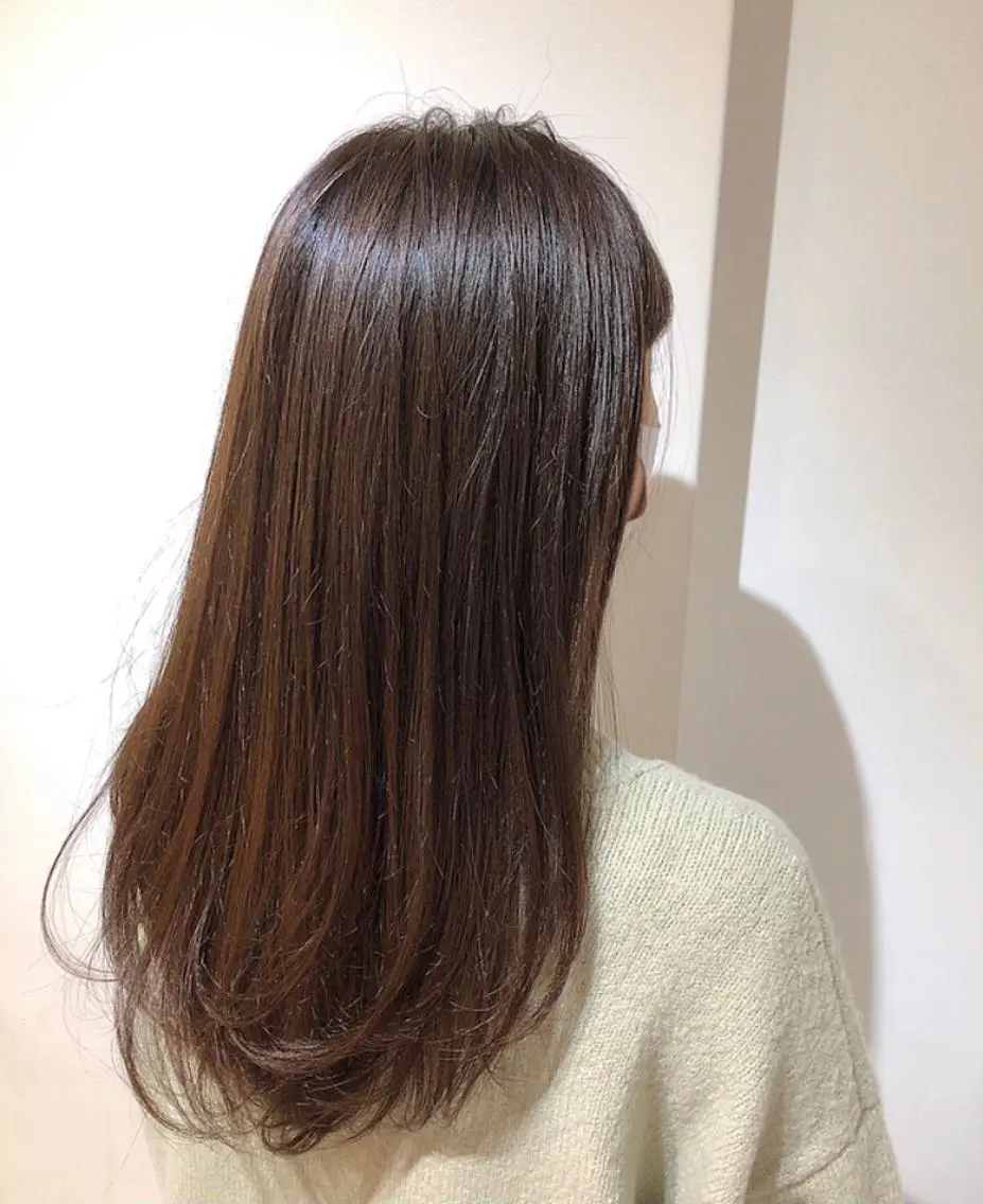 セミロング カラー ベージュカラー カット ヘアカラー トリートメント 過去一の柔髪ヘア 🌿einshairのヘアスタイル