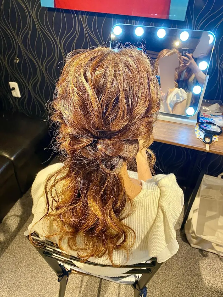 セミロング ヘアセット Setsalon DIOのヘアスタイル