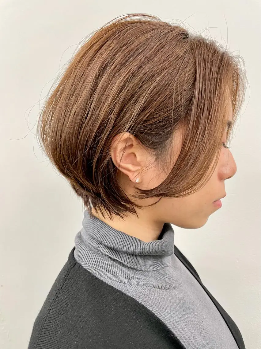 ショート カラー ショートボブ ハンサムショート ボブ ショートヘア 笠原 健人のヘアスタイル