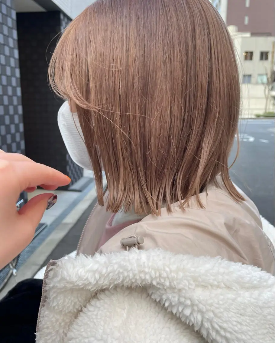 ショート カラー やまさきえりこ ニュアンスパーマのヘアスタイル