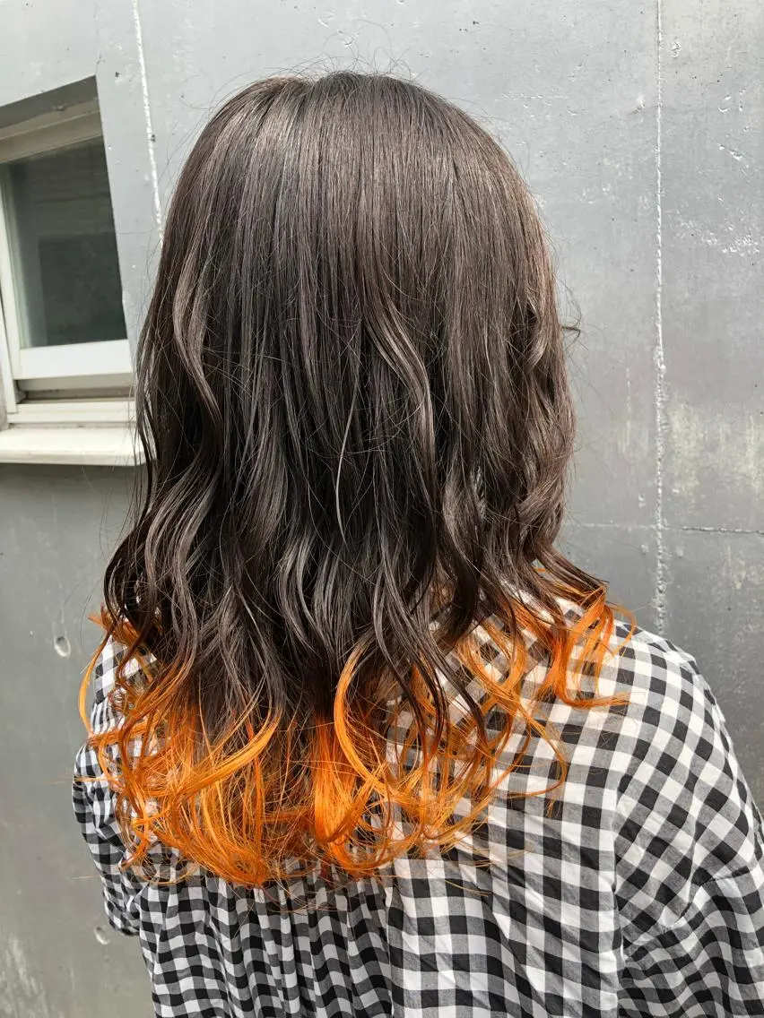 セミロング アッシュ カット ヘアカラー トリートメント お気に入り数2.3万 🏆SHO🏆のヘアスタイル