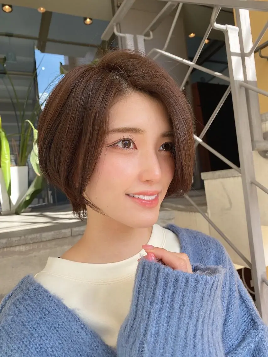 ショート カラー カット ヘアカラー トリートメント 🌟モテ髪ショート 🌟店長 津賀涼のヘアスタイル