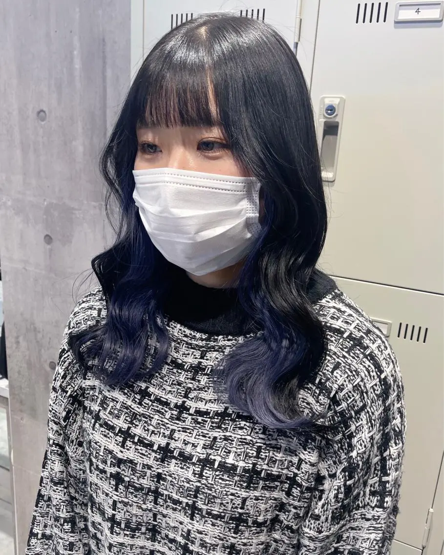 ミディアム カラー パーマ ヘアアレンジ メンズ キッズ ネイル マツエク・マツパ アイブロウ レイヤー/ダブル カラー/YURINAのヘアスタイル