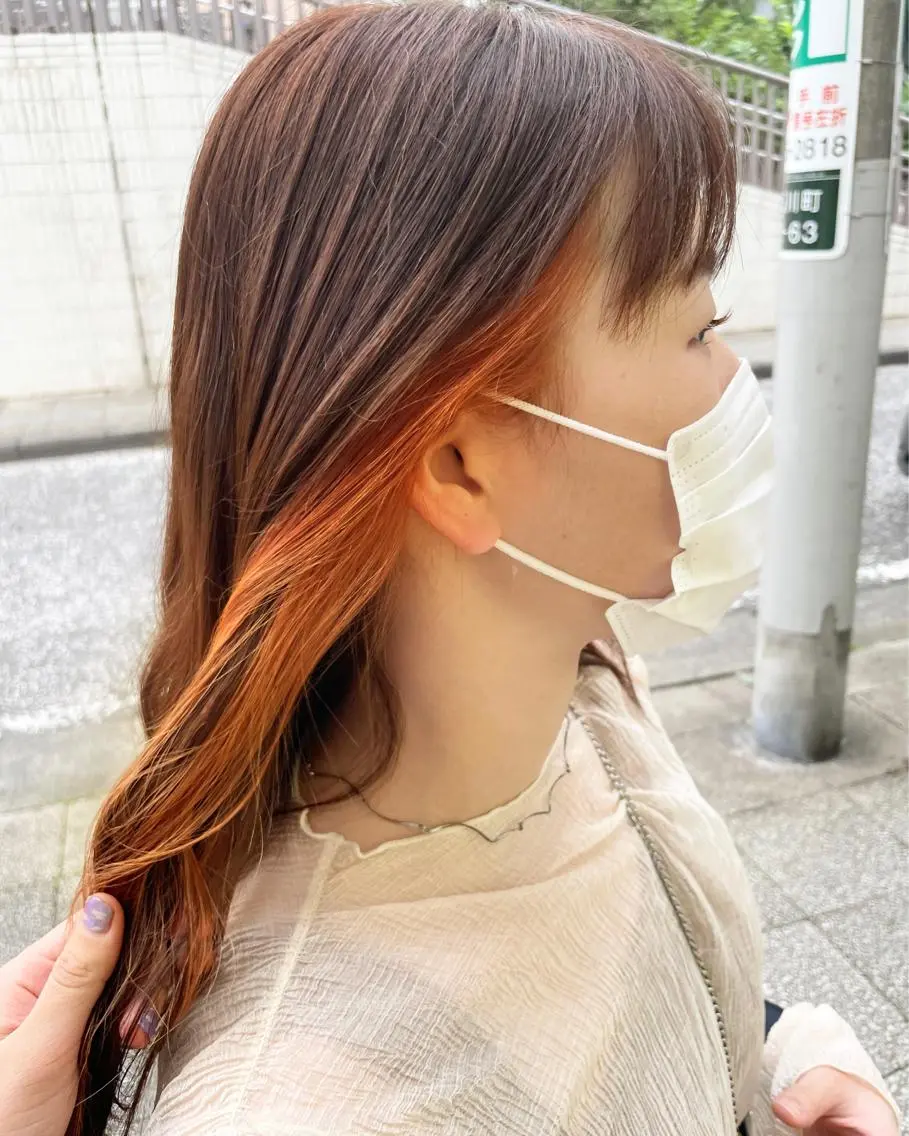 ロング カラー ヘアアレンジ ヘアカラー 野町好花 レイヤー/髪質改善のヘアスタイル