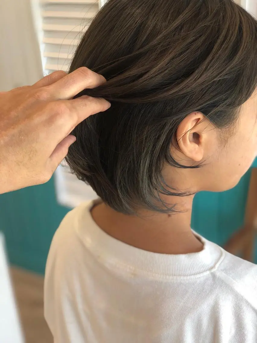 ミディアム カラー グレージュ カーキグレージュ Snaly カラー特化ページのヘアスタイル